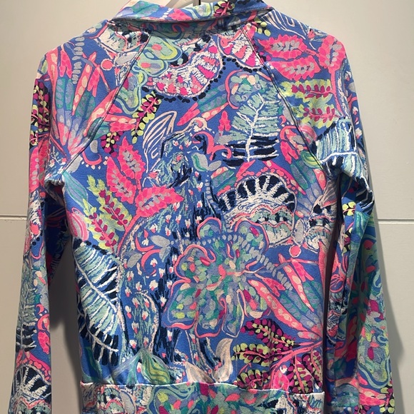 Lilly Pulitzer | Skipper Romper | Fantasy Garden Print | Long Sleeve | Size XS - Picture 9 of 9